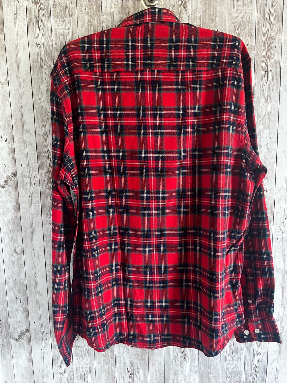 Simply Southern Red Plaid Button-Down Shirt Cotton Holiday NEW Large - Picture 2 of 5